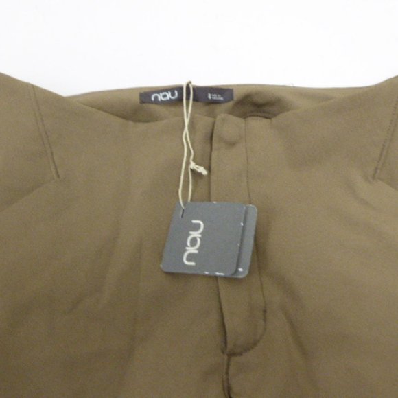 Nau boulder brown chocolate cropped capri pants pockets 8 NWT - Picture 1 of 5
